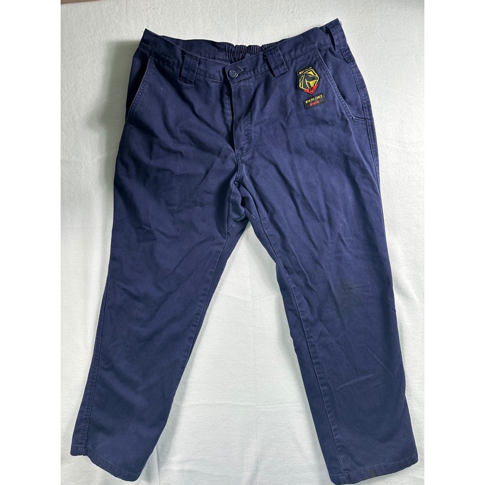 Black Stallion FR Work Pants Navy Blue NFPA 2112 CAT 2 PF2220-NV 34x32 Mens